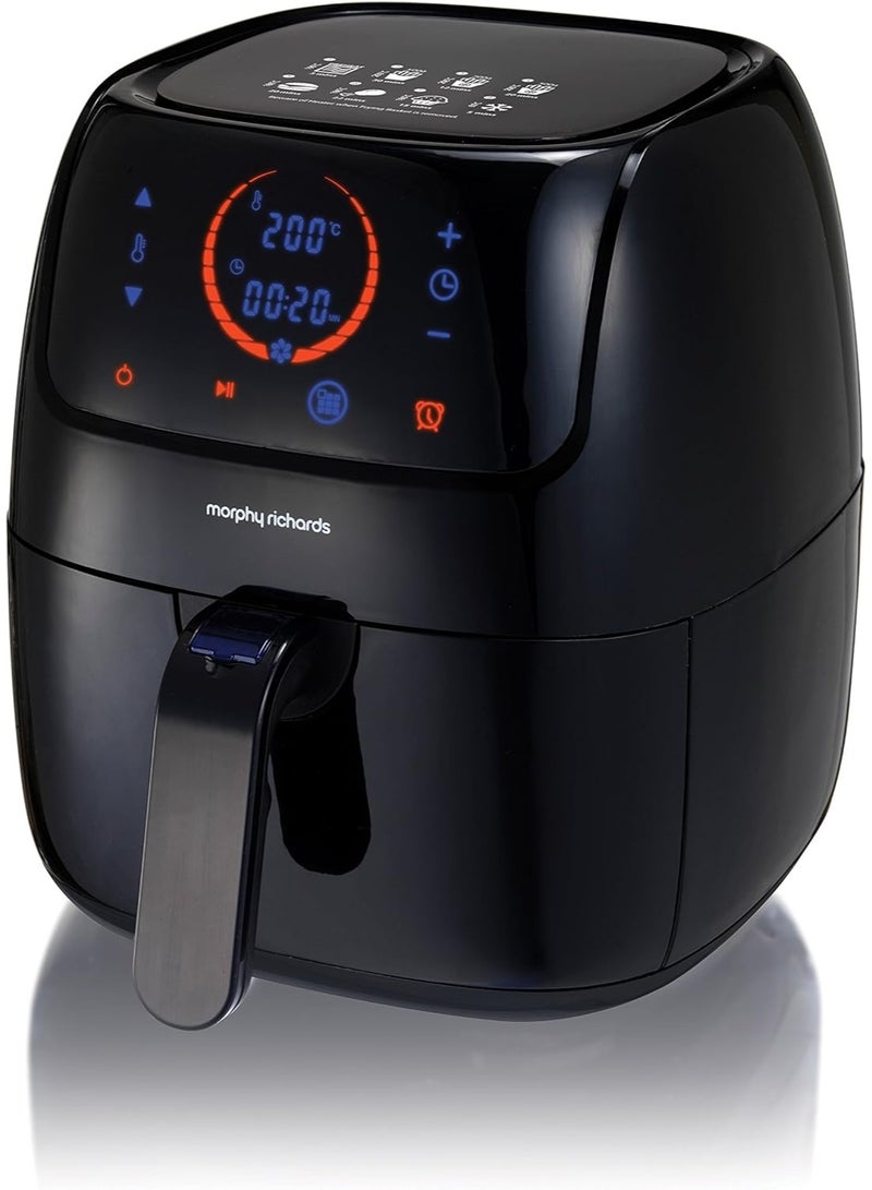 مورفي ريتشاردز قلاية هوائية صحية – سعة 3 لتر، قدرة 1400 واط، طهي صحي بزيت قليل مع 8 برامج مُسبقة - Image 1